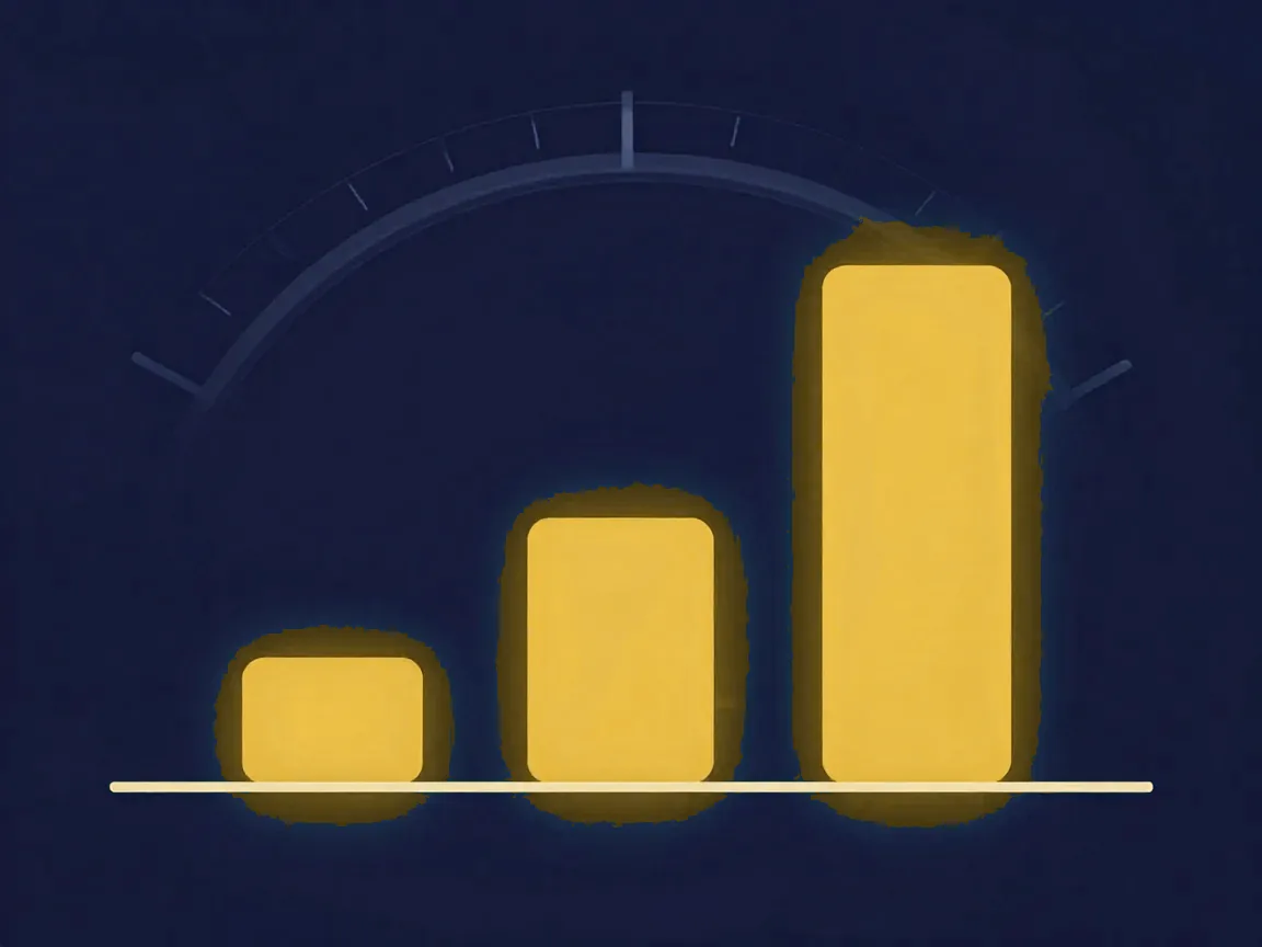 Optimized risk-adjusted growth path illustration